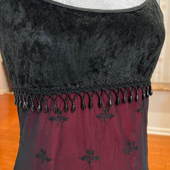 Cache XS Vintage Mesh Maxi Dress Angel Renaissance Gothic Fairy Y2K Art Sheer - Picture 4 of 12